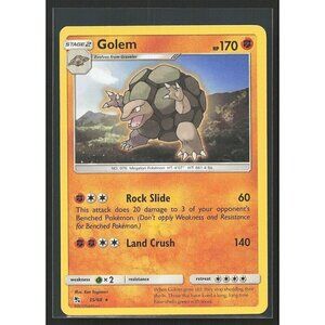 Golem 35/68 Non-Holo Rare Pokemon Hidden Fates 2019  LP